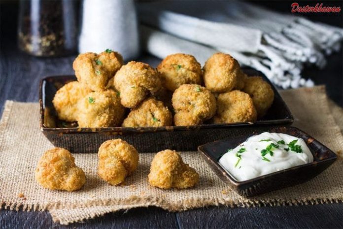 Recipe of Crumbed Mushrooms With Dip